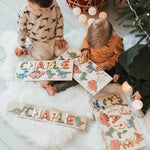 Dinosaur Name Puzzle - Wooden Busy Board for Toddlers Wooden Name Puzzles Busypuzzle