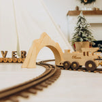 Personalized Train Name Eco-Friendly Wooden Trains Busypuzzle