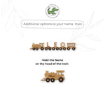 Personalized Train Name Eco-Friendly Wooden Trains Busypuzzle