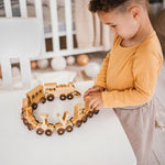 Personalized Train Name Eco-Friendly Wooden Trains Busypuzzle