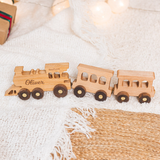 Wooden Toy Trains - Passenger and Freight Trains