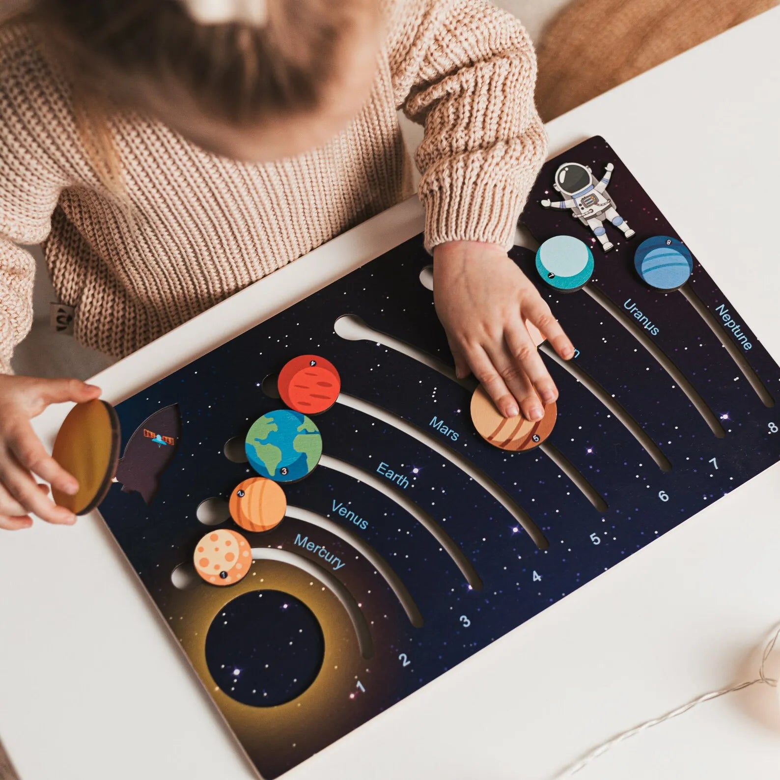 Space Name Puzzle Educational Toys for Kids Busypuzzle