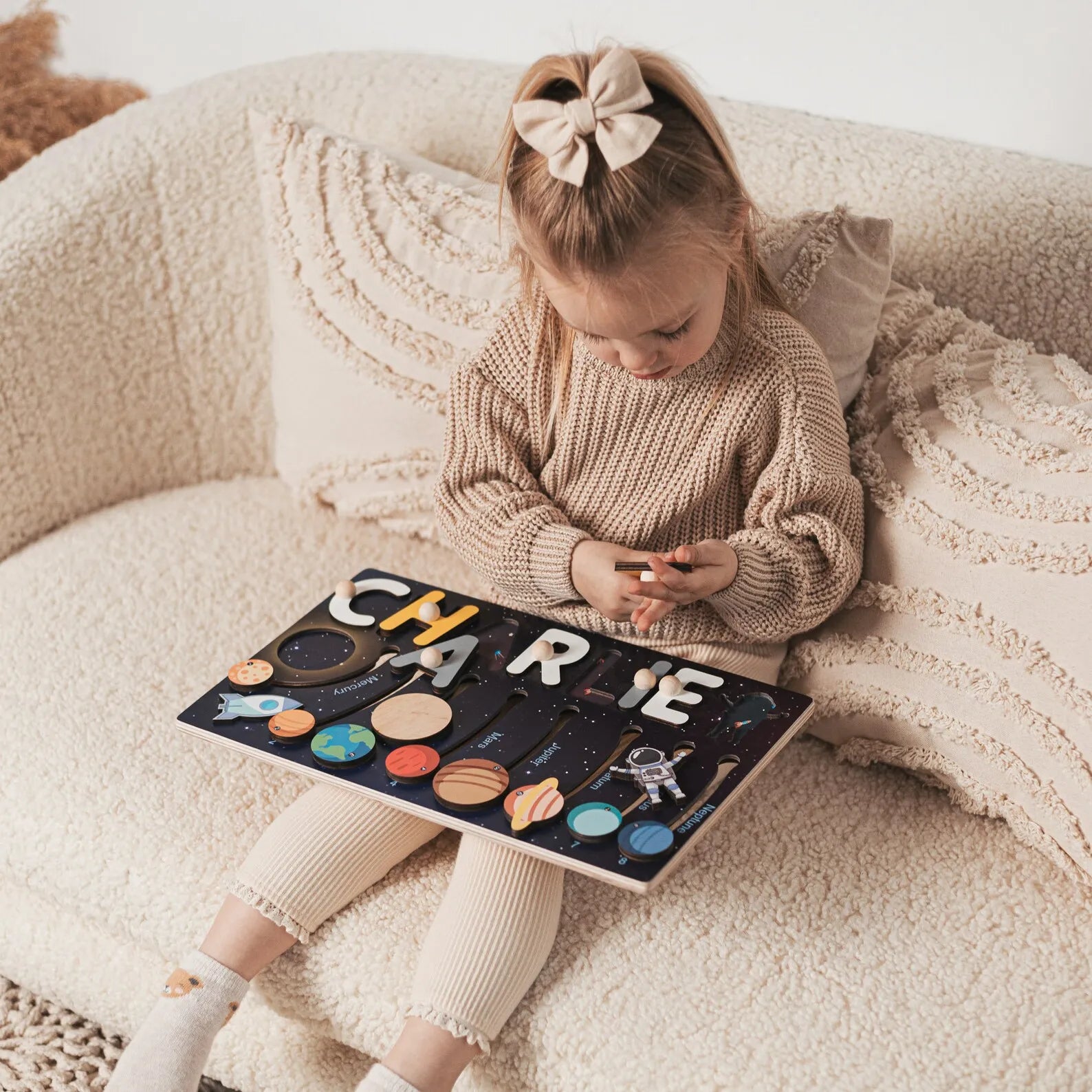 Space Name Puzzle Educational Toys for Kids Busypuzzle