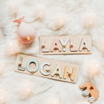 Wooden Name Puzzle - Personalized Wooden Toy Wooden Name Puzzles Busypuzzle