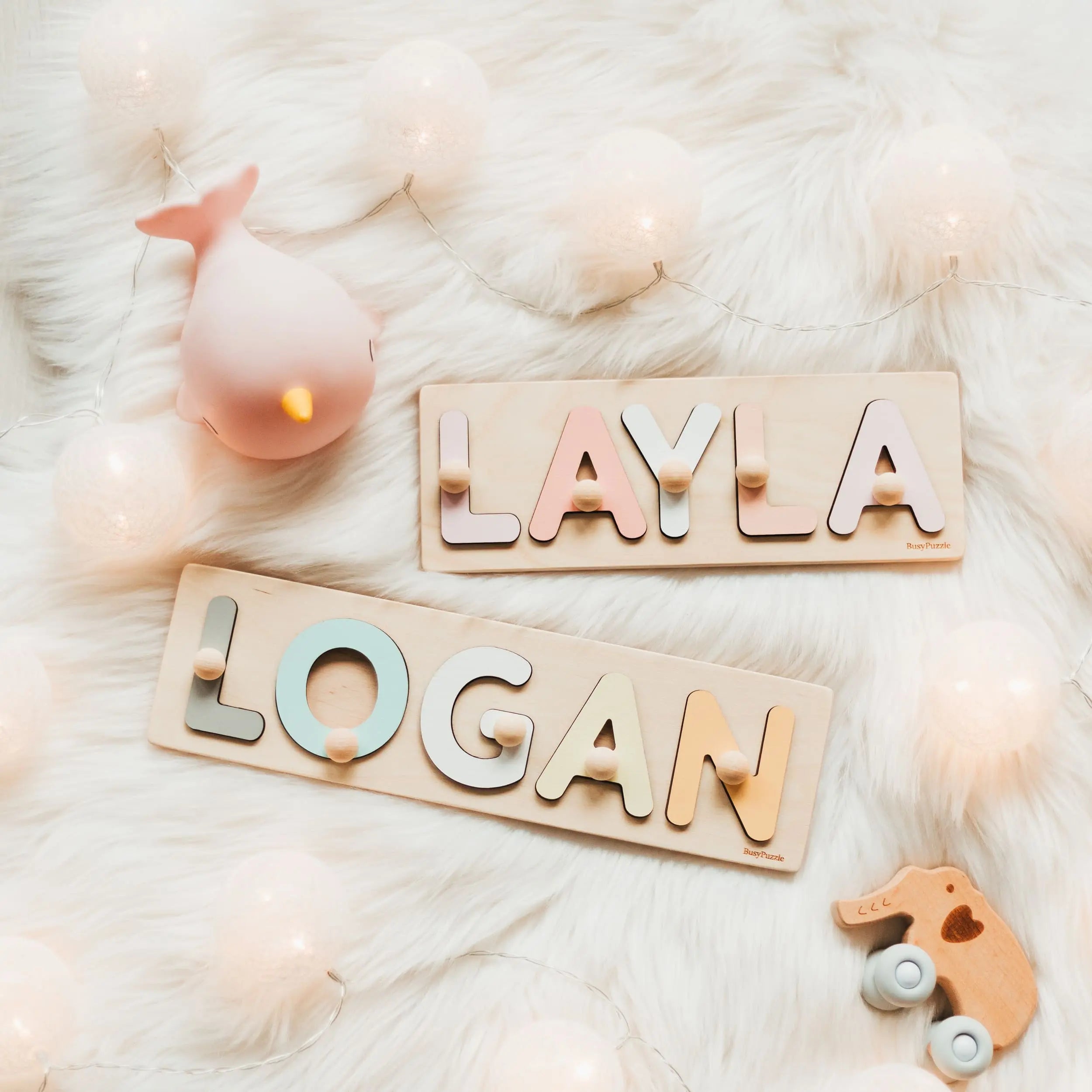 Wooden Name Puzzle - Personalized Wooden Toy Wooden Name Puzzles Busypuzzle