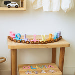 Build Your Name with a Custom Letter Train Eco-Friendly Wooden Trains Busypuzzle