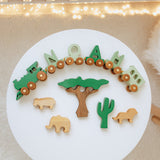 Engraved wooden train for girl – personalized gift for baby or toddler