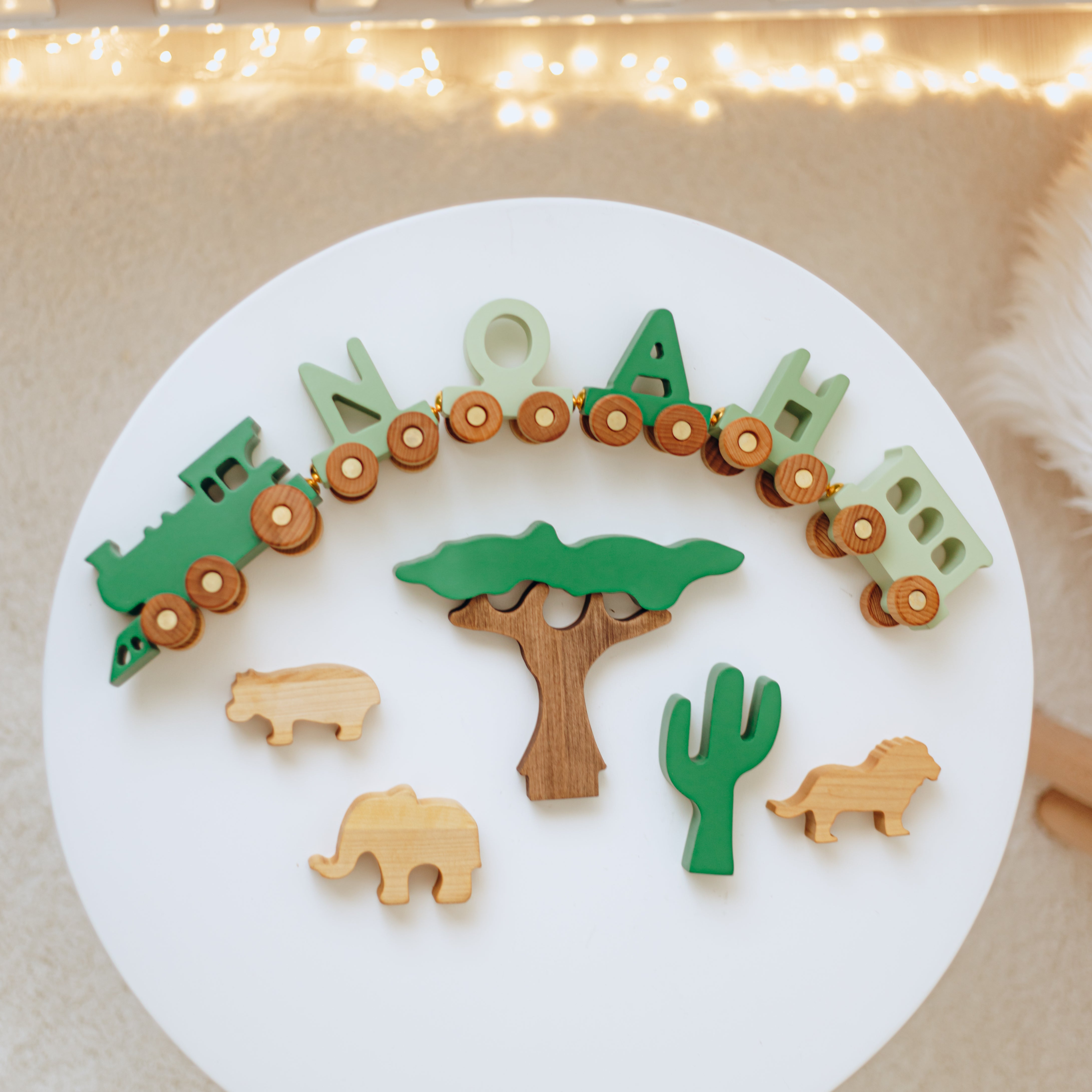Build Your Name with a Custom Letter Train Eco-Friendly Wooden Trains Busypuzzle