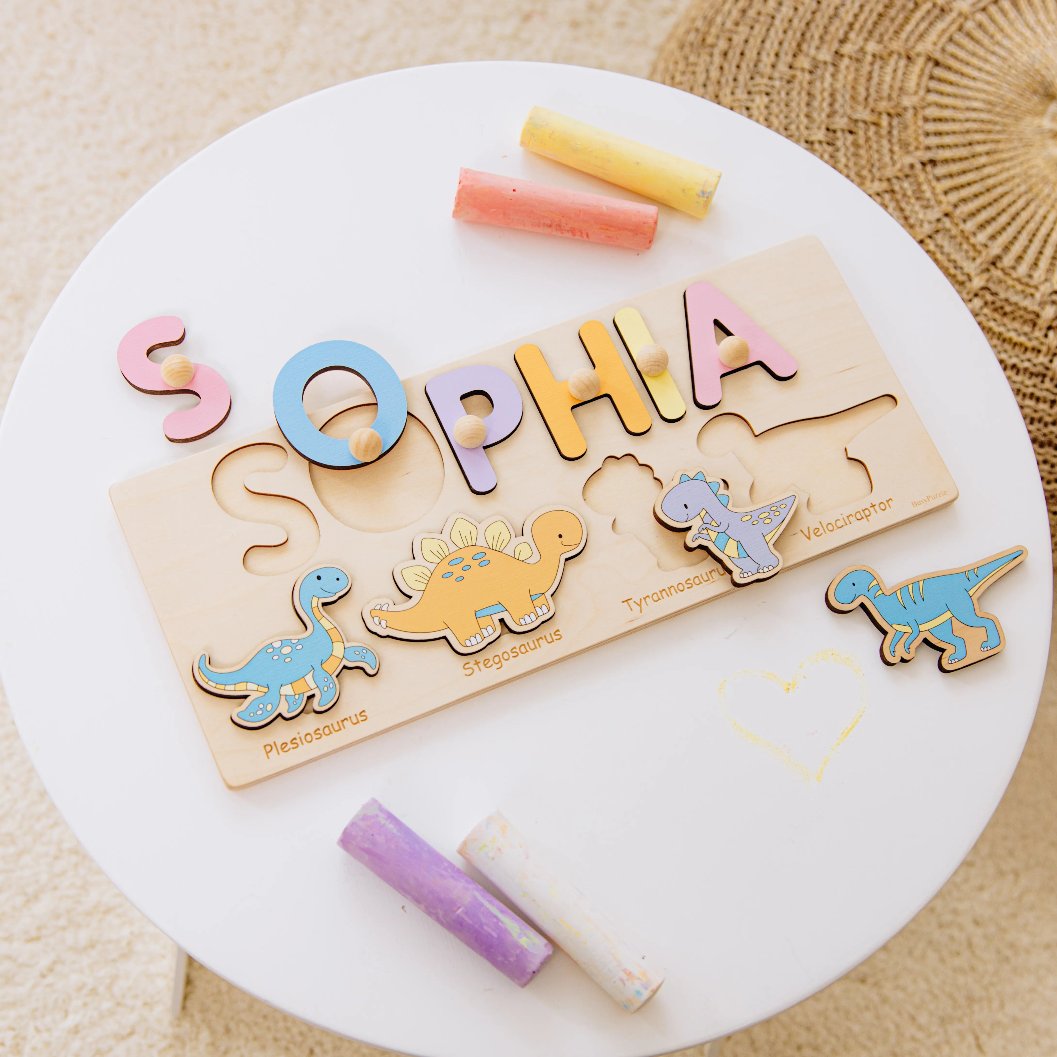 Dinosaur Name Puzzle for girls  Busypuzzle