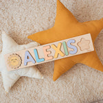 Wooden Name Puzzle - Personalized Wooden Toy Wooden Name Puzzles Busypuzzle