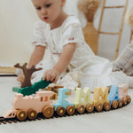 Build Your Name with a Custom Letter Train Eco-Friendly Wooden Trains Busypuzzle