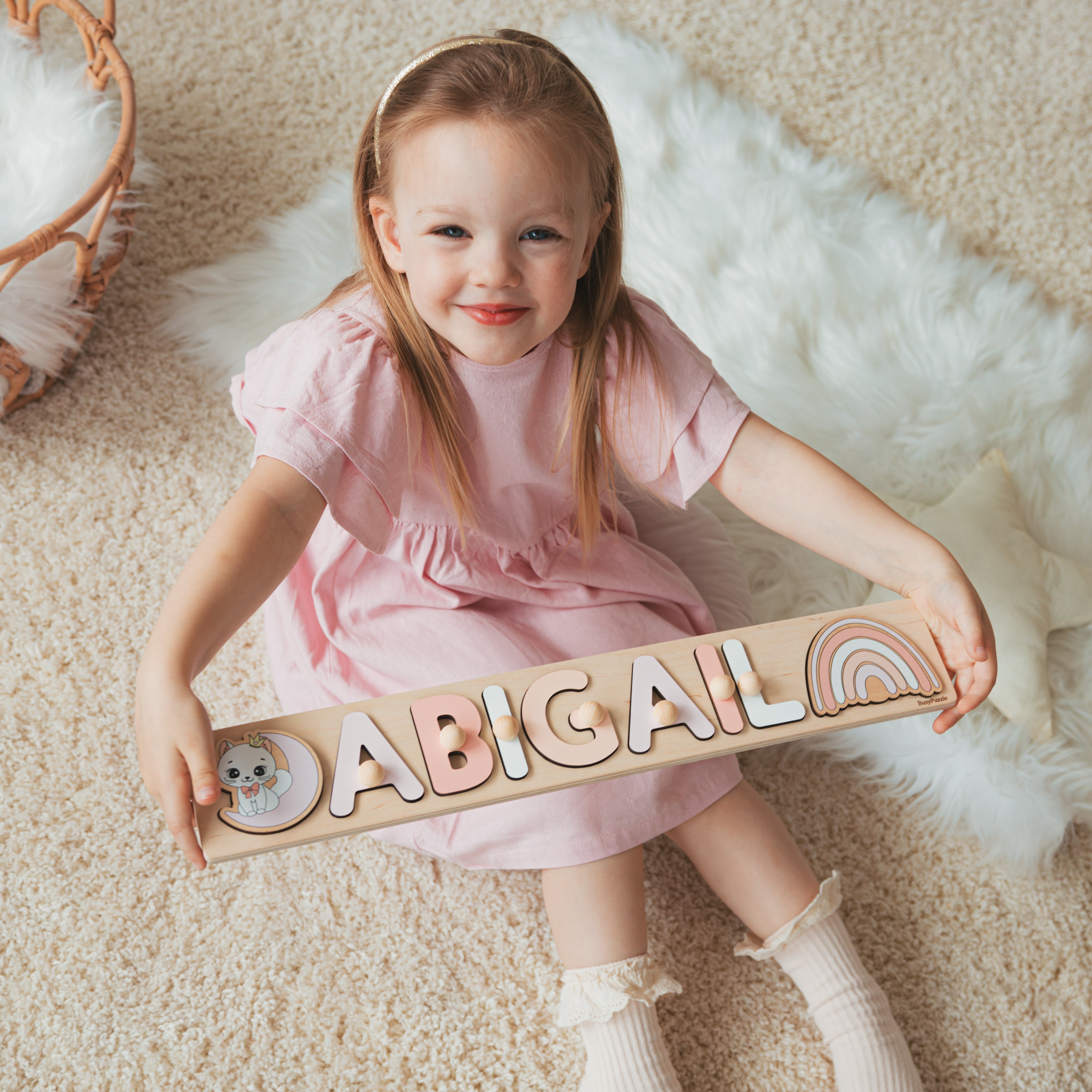 Custom Wooden Name Puzzle For Girl Wooden Name Puzzles Busypuzzle
