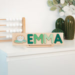 Wooden Name Puzzle - Personalized Wooden Toy Wooden Name Puzzles Busypuzzle