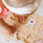Personalized Toddler Step Stool Personalized Wooden Decor Busypuzzle