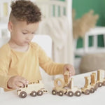 Personalized Train Name Eco-Friendly Wooden Trains Busypuzzle