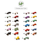 Wooden Colored Cars - Personalized Wooden Vehicle Toy Wooden Cars Busypuzzle