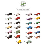 Wooden Colored Cars - Personalized Wooden Vehicle Toy