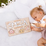 Personalized Flower Girl Proposal Wooden Name Puzzle