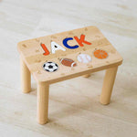 Montessori-Inspired Toddler Step Stool – Personalized ‘Rookie of the Year’ Gift for Kids Montessori Toys for Kids Busypuzzle