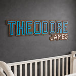 Custom Wooden Nursery Name Sign Personalized Wooden Decor Busypuzzle