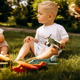 Personalized Wooden Biplane – Custom Name & Color Toy