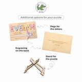 Personalized Flower Girl Invitation Puzzle – Custom Will You Be My Flower Girl Gift with Name