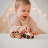 Wooden car set for children – safe and sustainable toy option