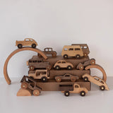 Handcrafted wooden cars – Montessori-inspired toys for boys and girls