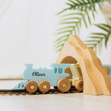 Wooden Colored Freight Train