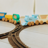 Wooden Colored Freight Train