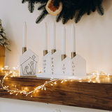 Wooden Candle Holders