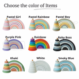 Montessori Toys-pyramid, rainbow, abacus