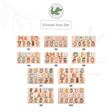 Personalized Montessori Name Puzzle with Animals