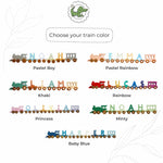 Personalized Wooden Name Train – Montessori Spelling Toy for Toddlers Eco-Friendly Wooden Trains Busypuzzle