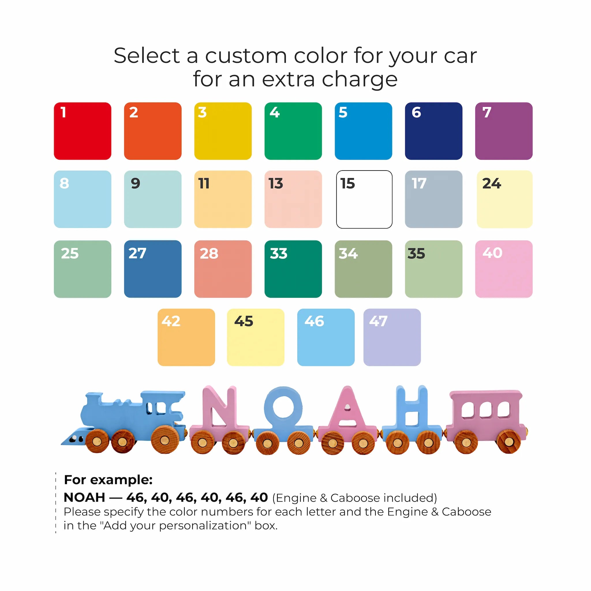 Personalized Wooden Name Train – Montessori Spelling Toy for Toddlers Eco-Friendly Wooden Trains Busypuzzle