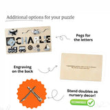 Custom wooden toy for fine motor skill development