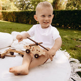 Personalized Wooden Airplane Toy - Custom Aviation Gift for Toddlers