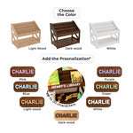 Personalized Montessori Bookshelf for Kids & Toddlers Nursery Furniture Busypuzzle