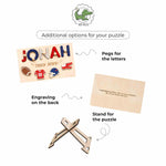 Custom Sports Theme Name Puzzle – First Birthday Keepsake for Boys and Girls Personalized children's products Busypuzzle