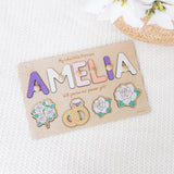 Personalized Flower Girl Proposal Wooden Name Puzzle