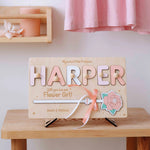 Personalized Flower Girl Invitation Puzzle – Custom Will You Be My Flower Girl Gift with Name  Busypuzzle