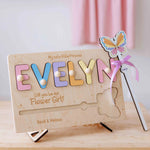 Personalized Flower Girl Invitation Puzzle – Custom Will You Be My Flower Girl Gift with Name  Busypuzzle