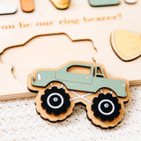 Personalized Ring Bearer Proposal Wooden Name Puzzle