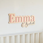Custom Wooden Nursery Name Sign Personalized Wooden Decor Busypuzzle