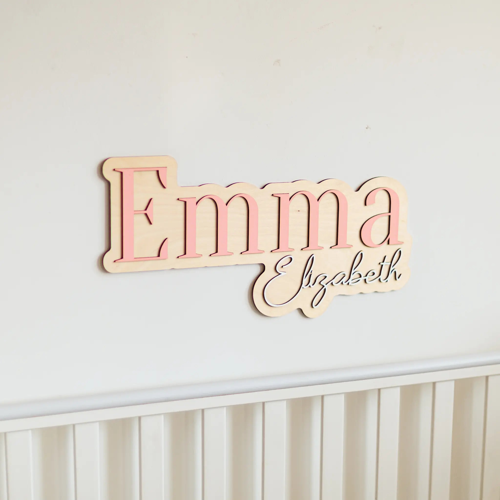 Custom Wooden Nursery Name Sign Personalized Wooden Decor Busypuzzle