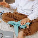 Wooden Colored Planes - Personalized Wooden Aviation Toy Eco-Friendly Wooden Vehicles Busypuzzle