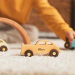 Wooden Colored Cars - Personalized Wooden Vehicle Toy Wooden Cars Busypuzzle