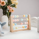 Custom Wooden Montessori Set – Rainbow Stacker, Pyramid & Abacus