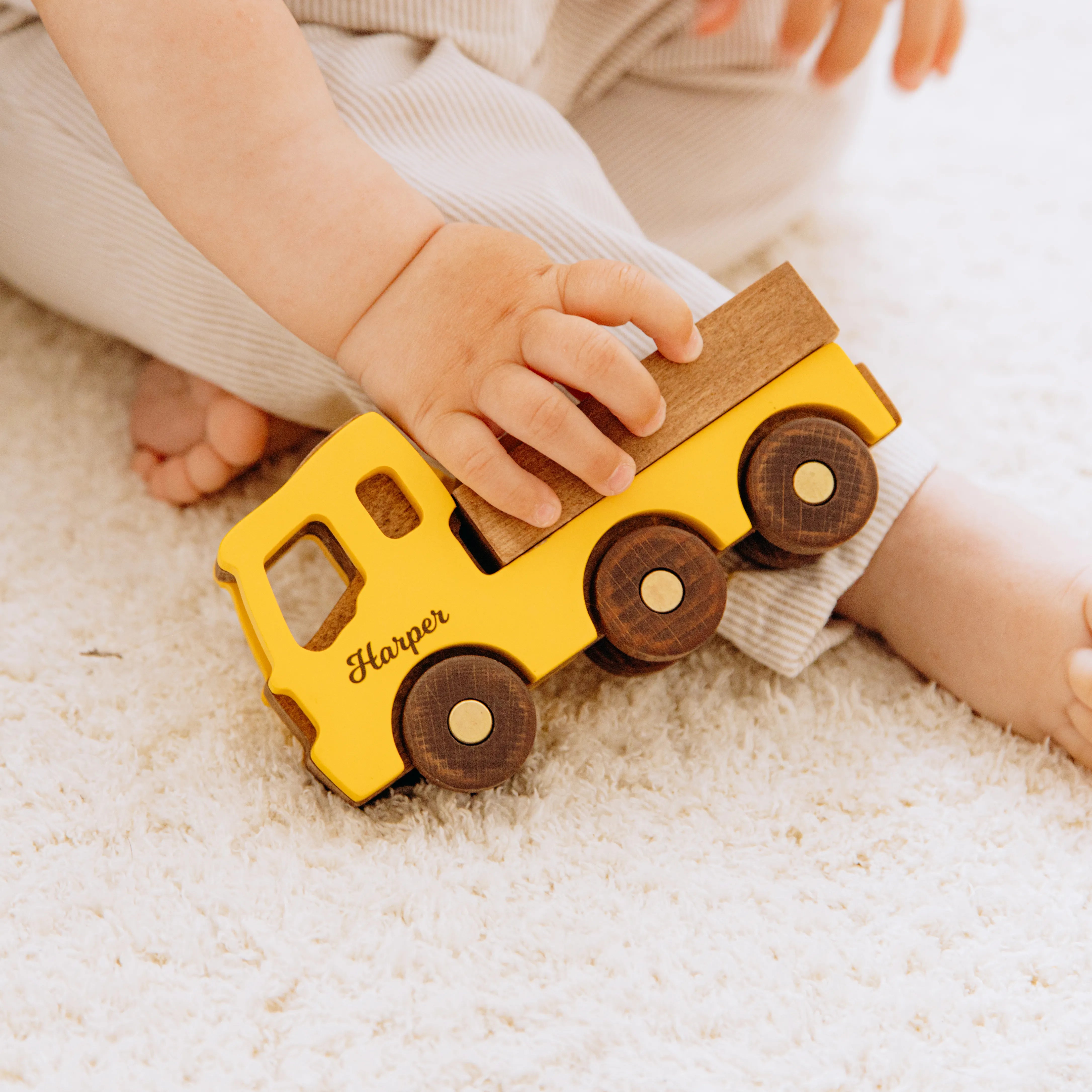 Construction Toy Vehicle Wooden Cars Busypuzzle