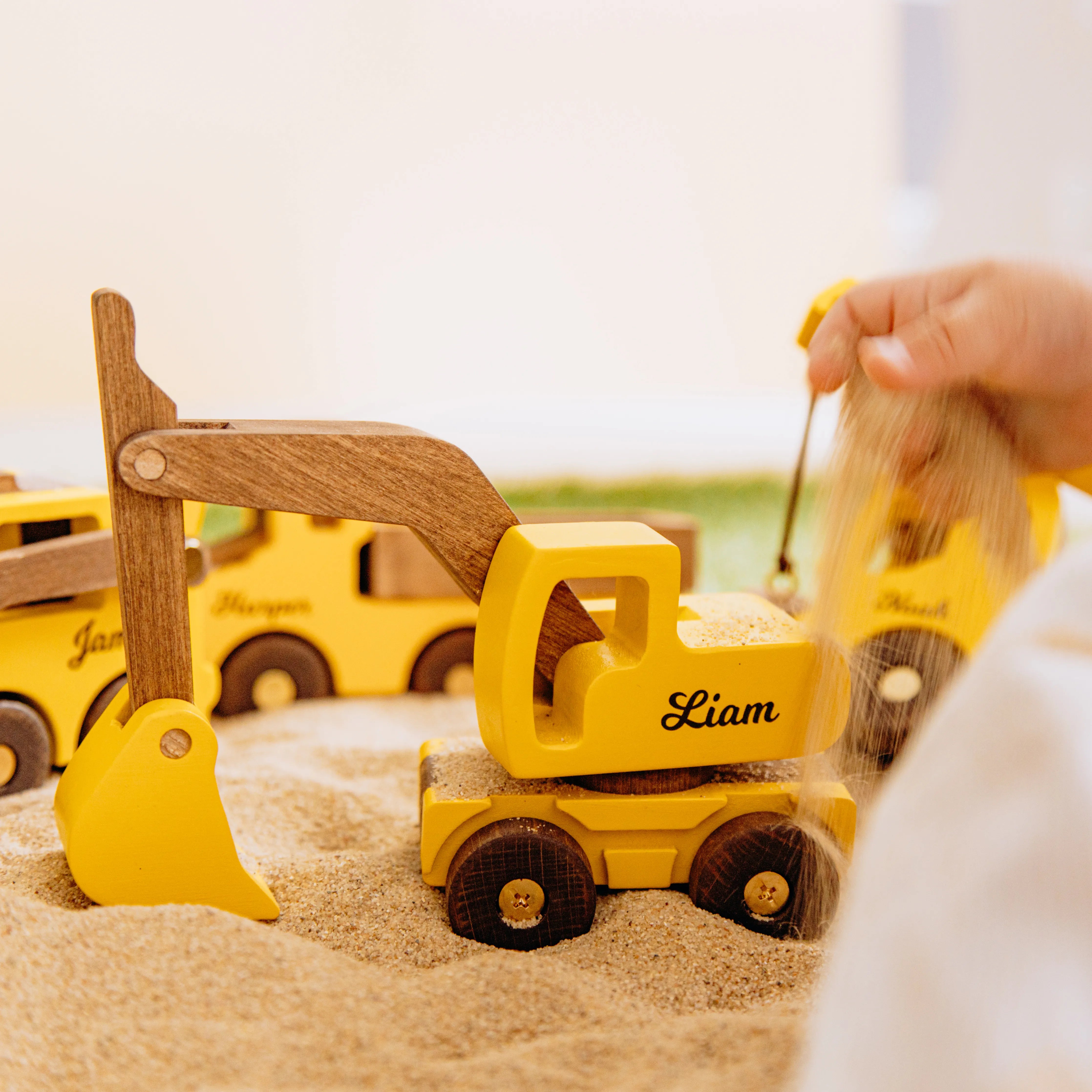 Construction Toy Vehicle Wooden Cars Busypuzzle